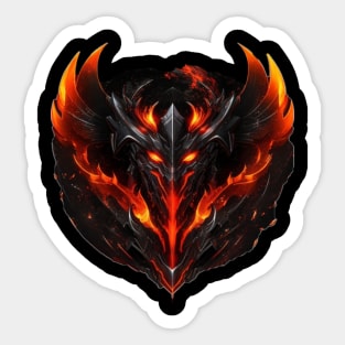 red fire ghost Sticker